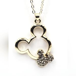 MICKEY MOUSE EARRINGS AND NECKLACE SET